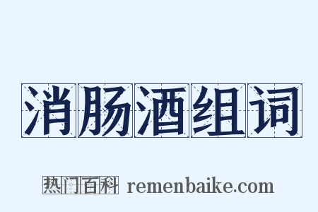 消肠酒组词是什么意思的图片